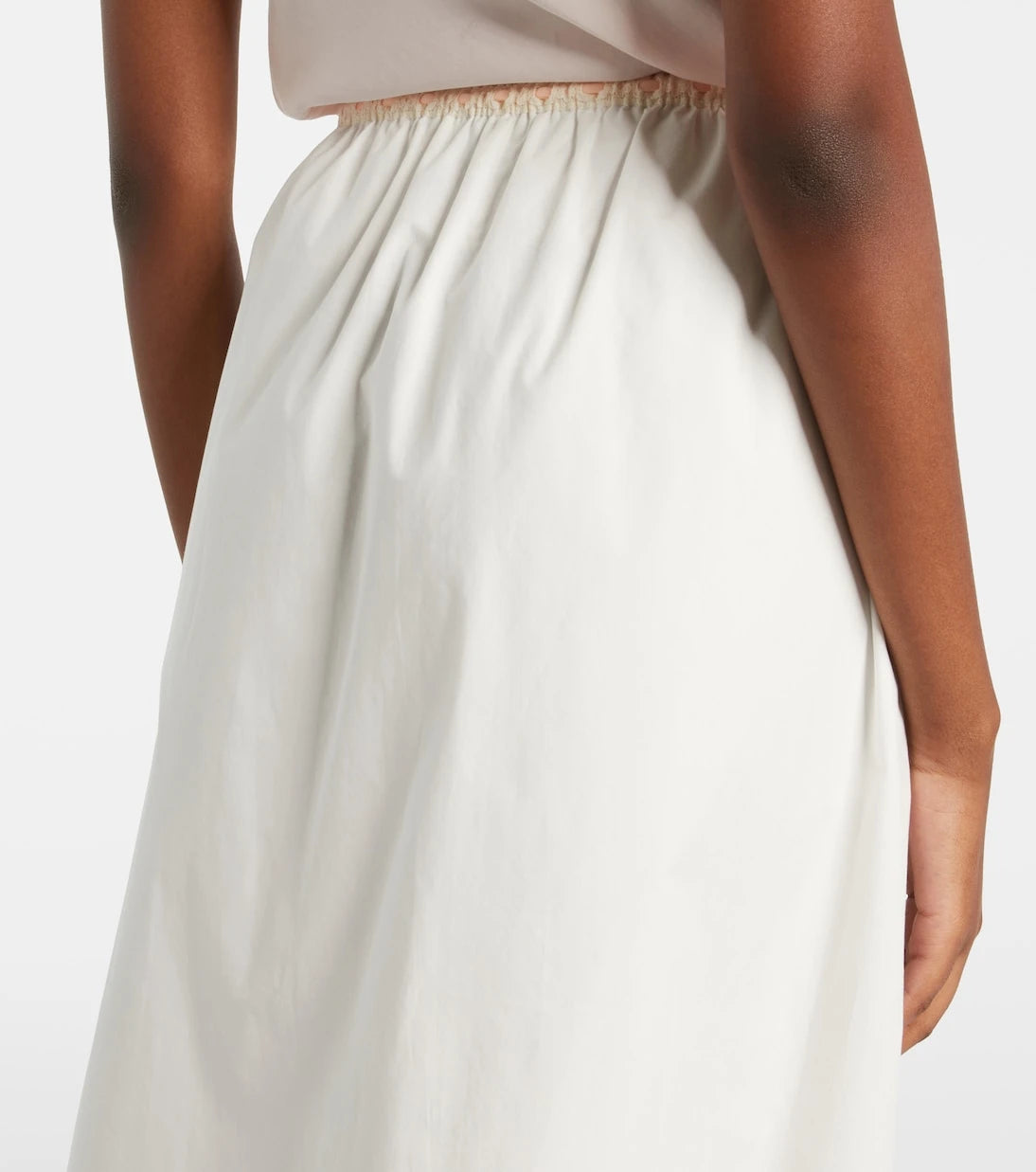 Posse - Alma lace-trimmed midi skirt