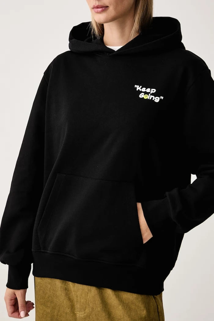 Pamuklu kapüşonlu sweatshirt
