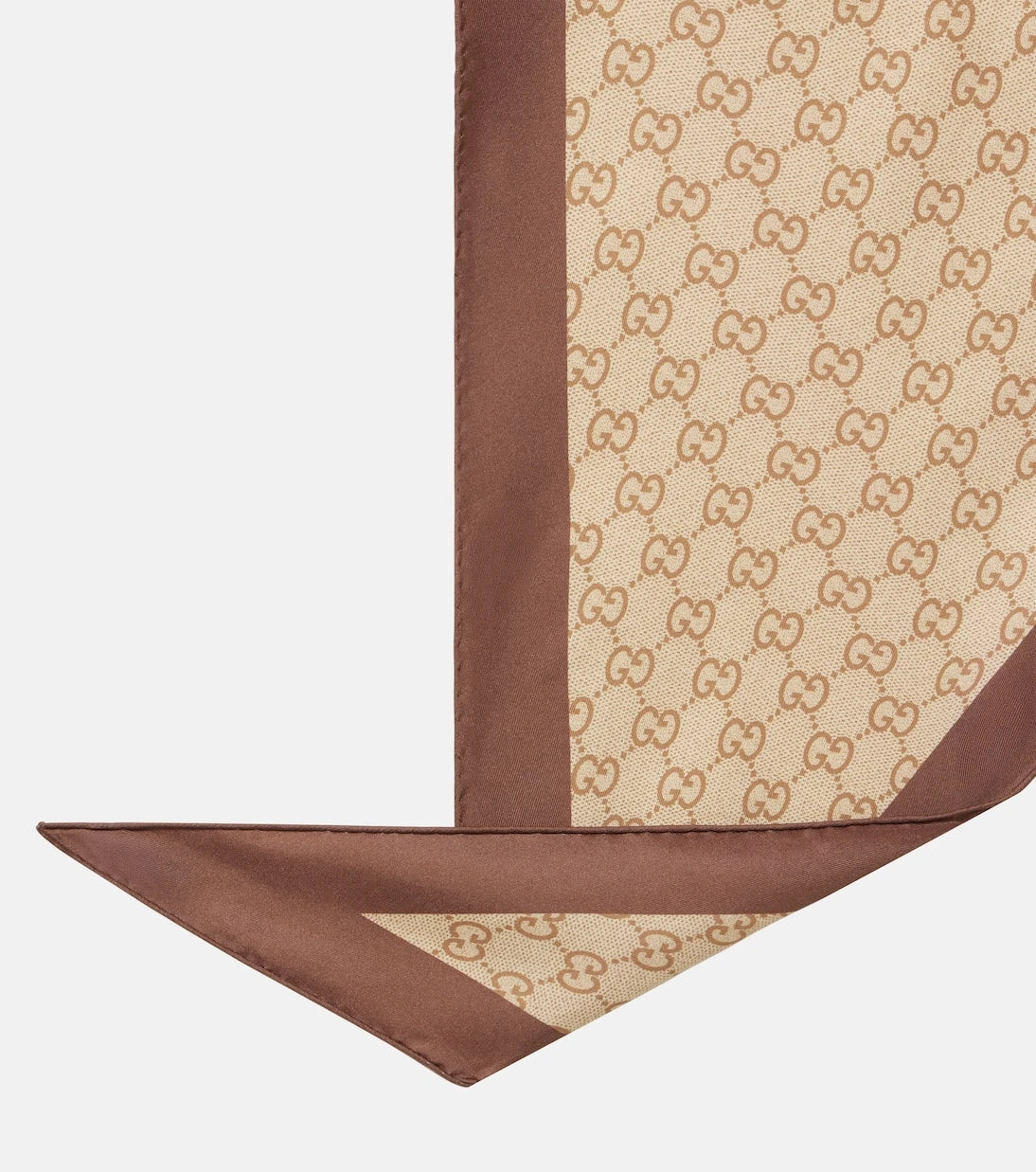 Gucci - GG printed silk twill scarf
