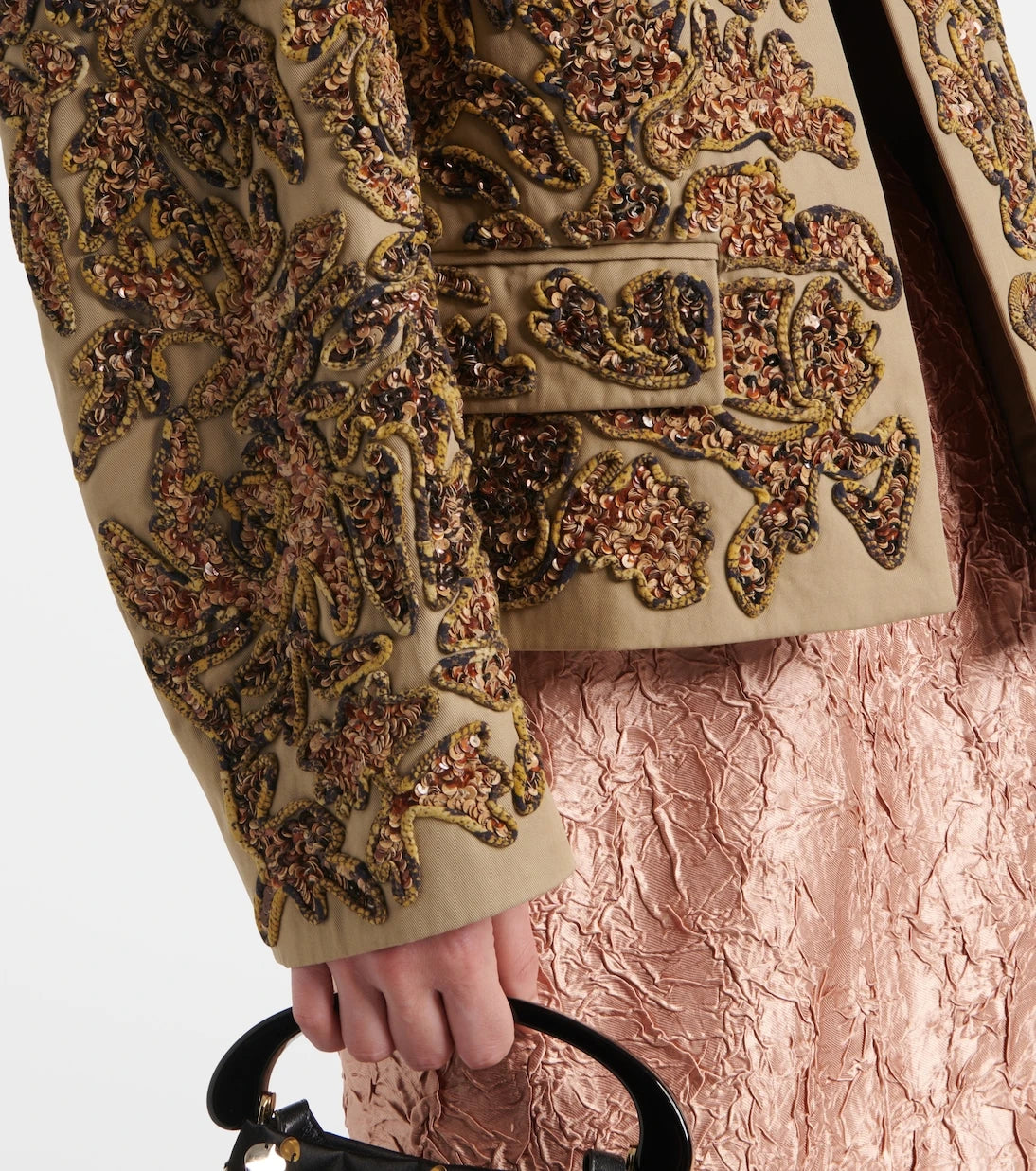 Dries Van Noten - Sequined cotton jacket