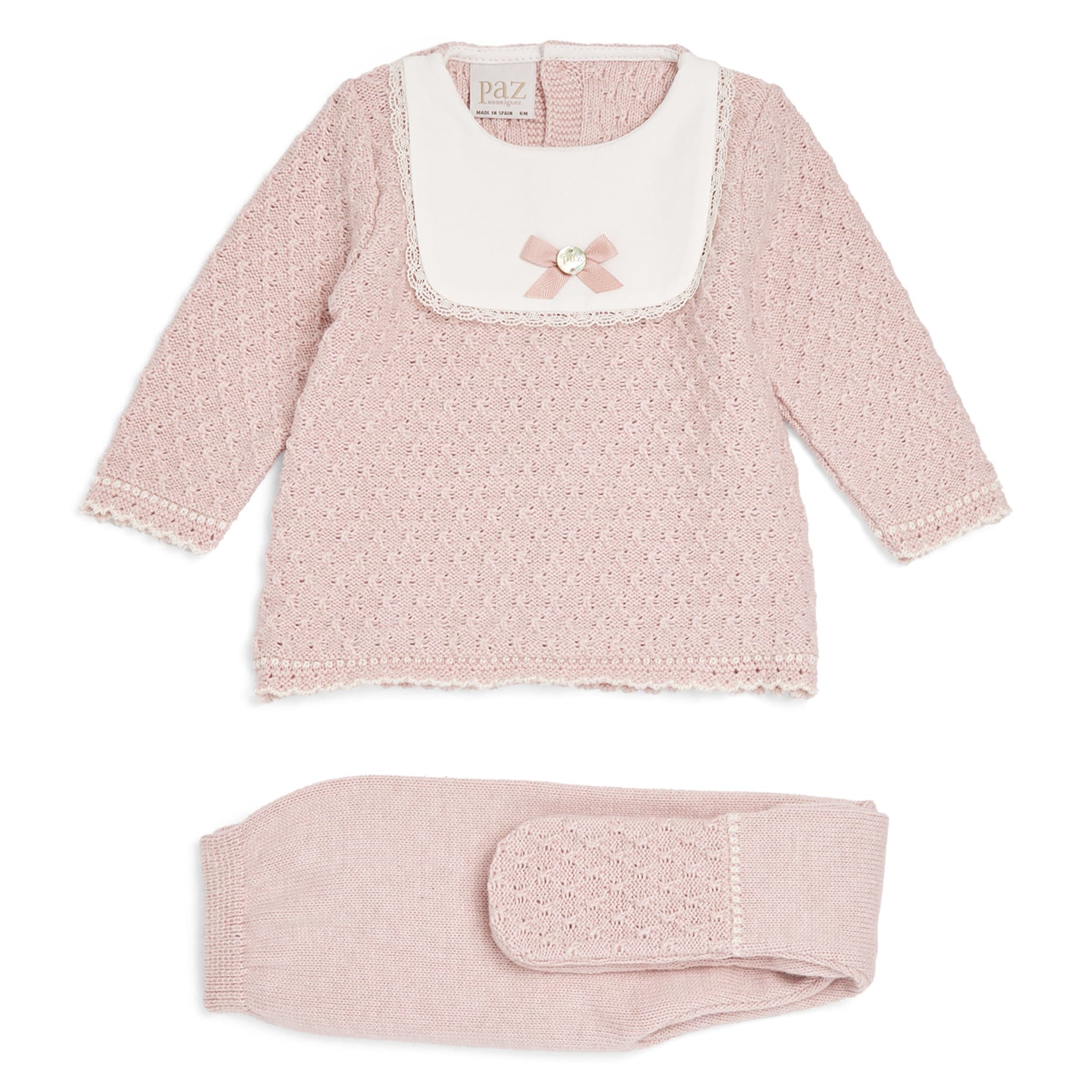 Knitted Bow Top and Leggings Set (0-12 Months)