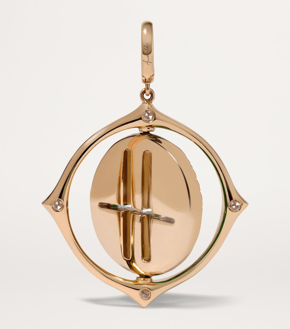 Annoushka x Harrods Yellow Gold, Diamond and Tsavorite My Life in Charms Spinning Charm