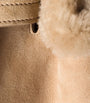 Suede-Shearling Aventure Shoulder Bag