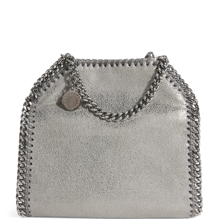 Stella McCartney Grey Tiny Metallic Falabella Tote Bag