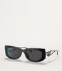 Prada Black Acetate Rectangle PR14YS Sunglasses