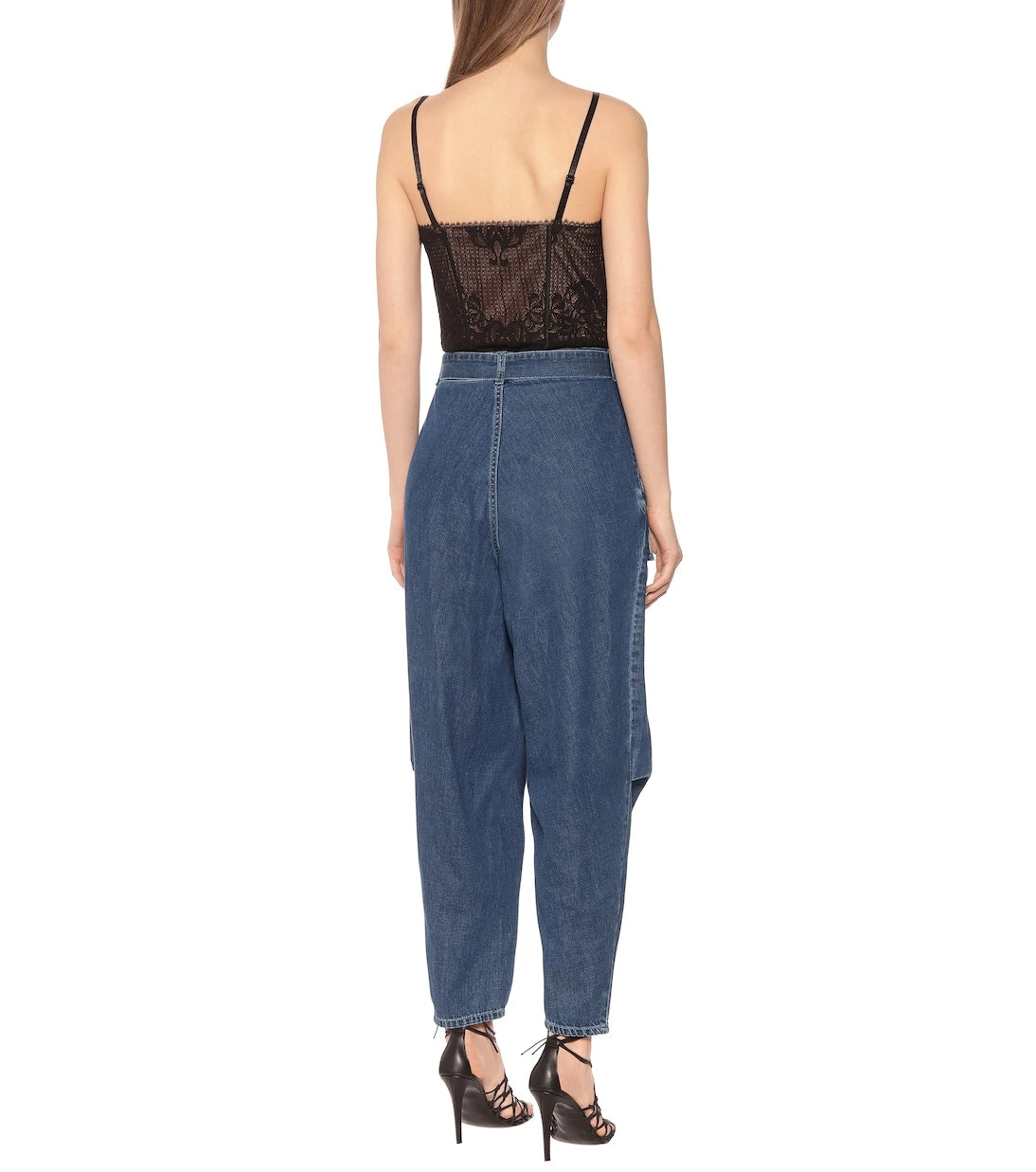 Stella McCartney - High-rise tapered jeans
