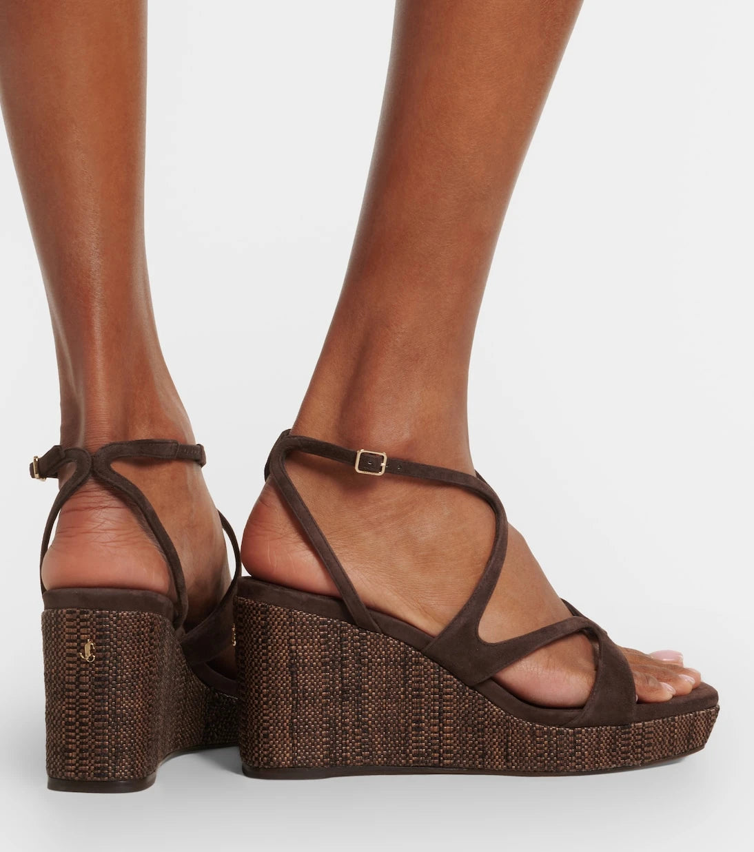 Jimmy Choo - Ayla suede wedge sandals