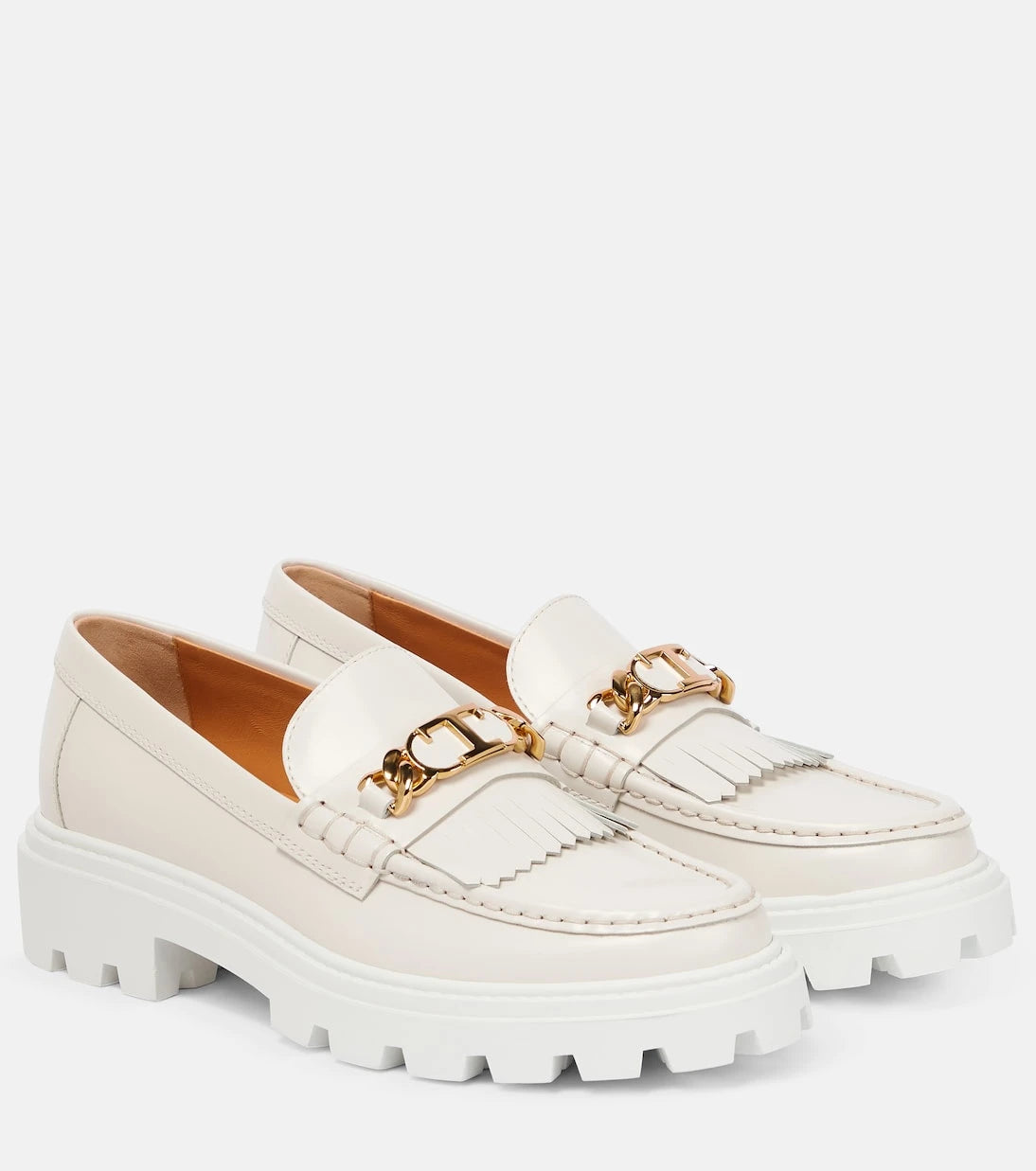 Tod's - حذاء لوفرز جلد بشراشيب
