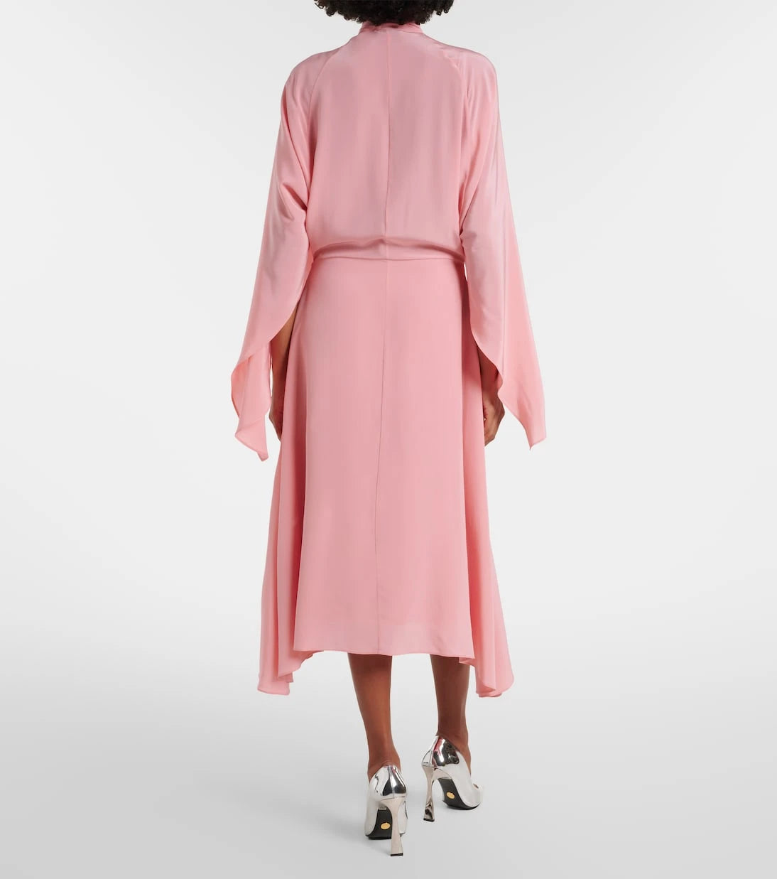 Stella McCartney - Tie-neck silk midi dress