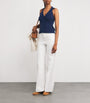 PAIGE Navy Ribbed Noellia Tank Top