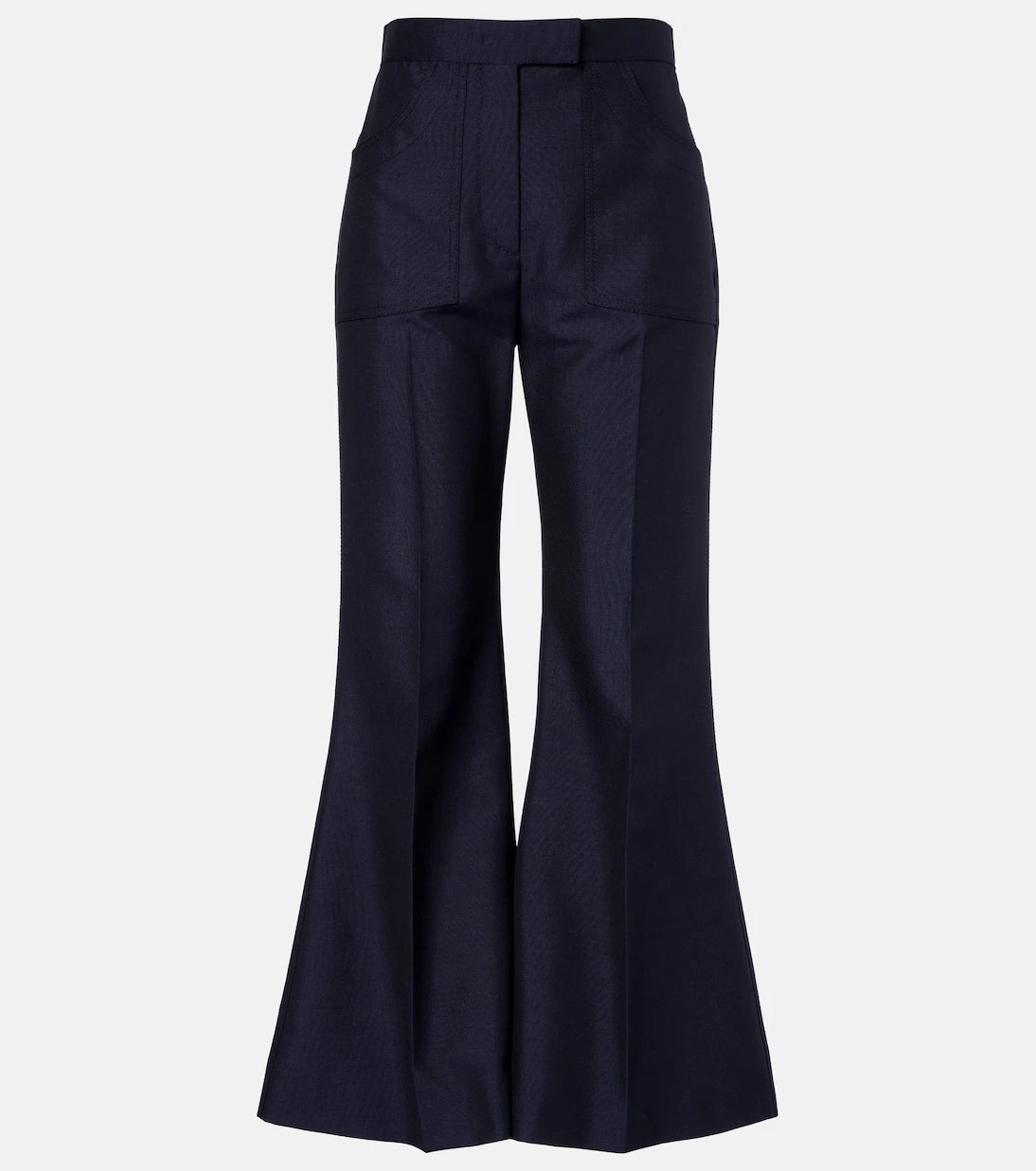 Valentino - Wool and mohair flared pants