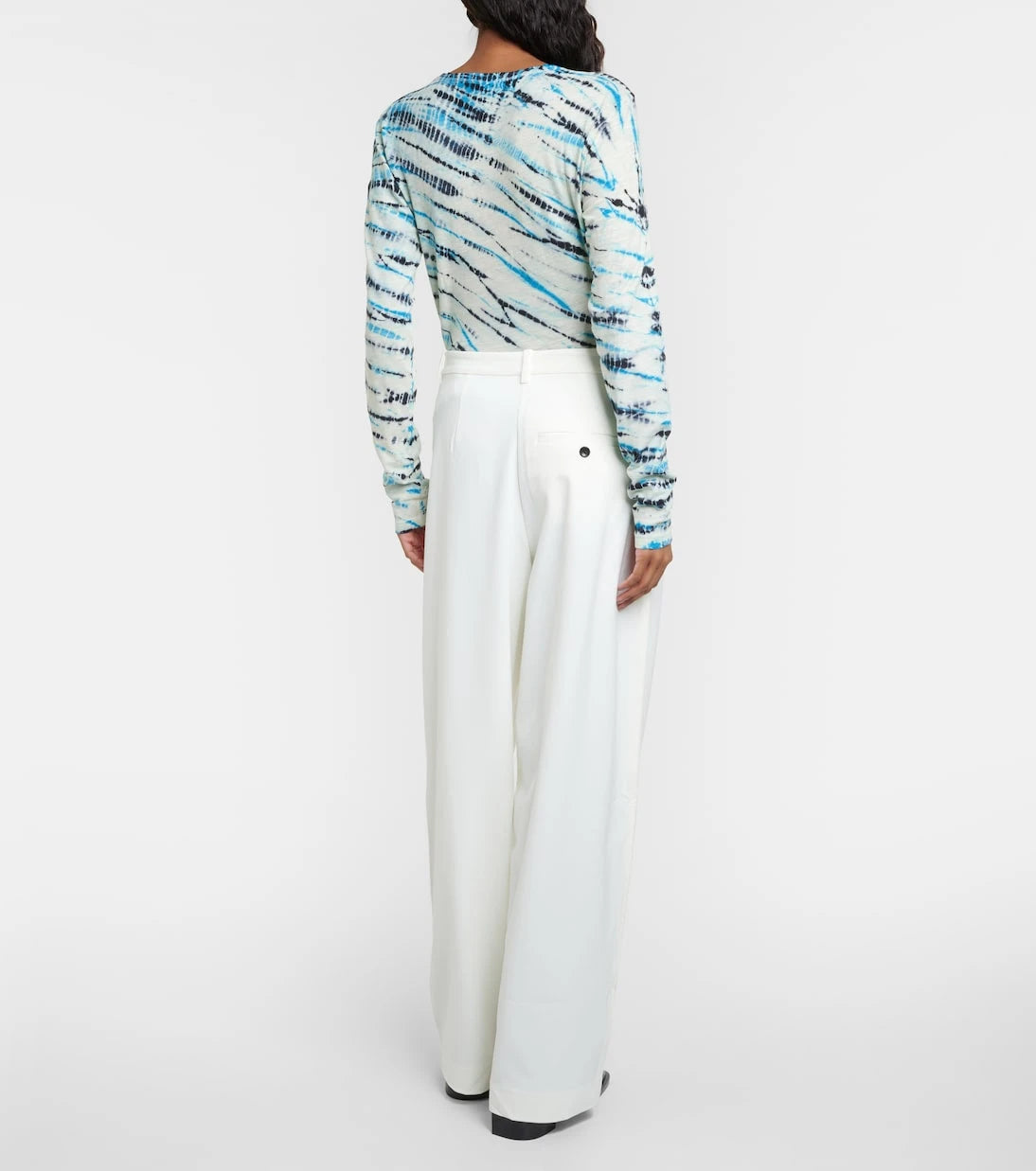 Proenza Schouler - بنطال Eleanor واسع الساقين من وايت ليبل