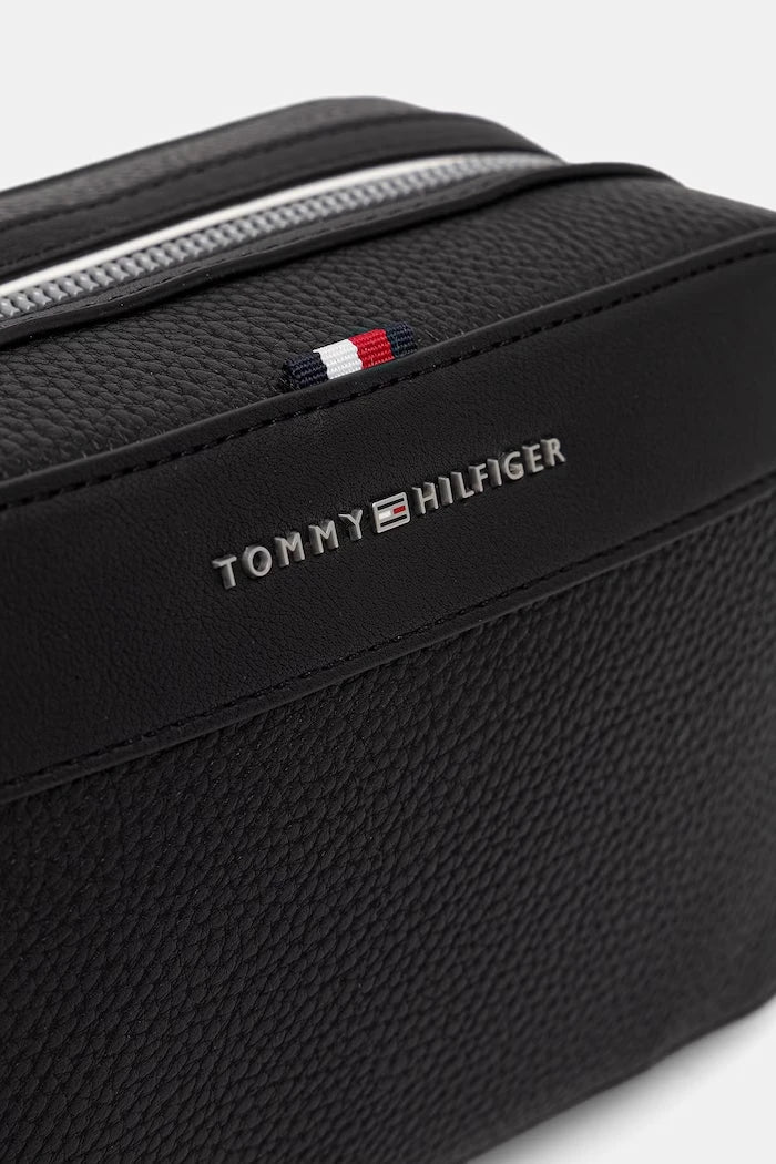 Tommy Hilfiger erkek suni deri kozmetik çantası