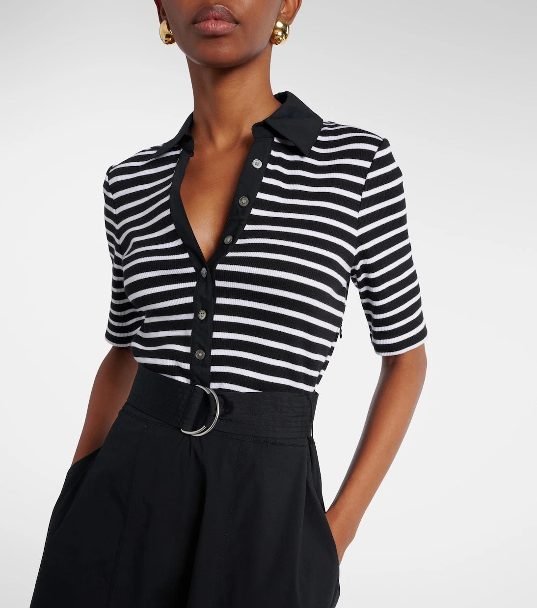 Veronica Beard - Delise striped cotton-blend midi dress