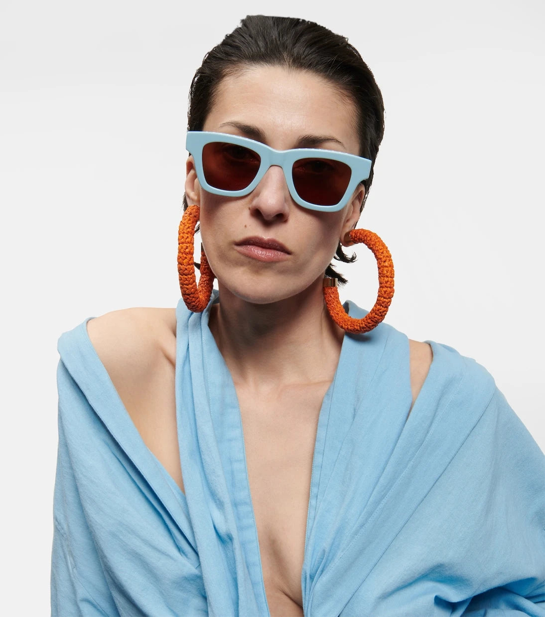 Jacquemus - نظارات "ليس لونيت نوسيو" الشمسية بإطار على شكل حرف D
