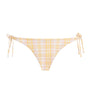 Faithfull the Brand Multi Check Side-Tie Bikini Bottoms