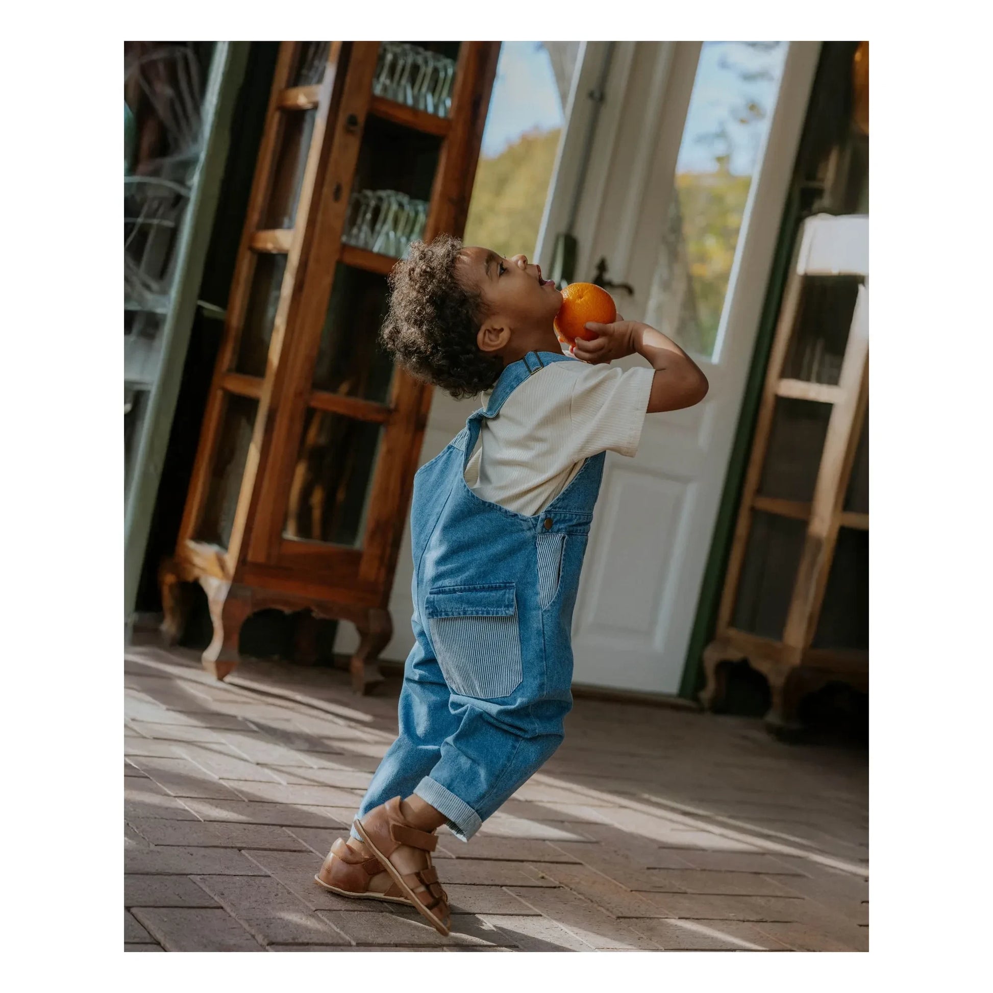 Fliink - Don Denim Dungarees | Light Blue