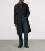 AllSaints Black Cotton-Blend Bastille Trench Coat