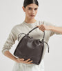 Brunello Cucinelli Brown Medium Leather Mellow Bucket Bag