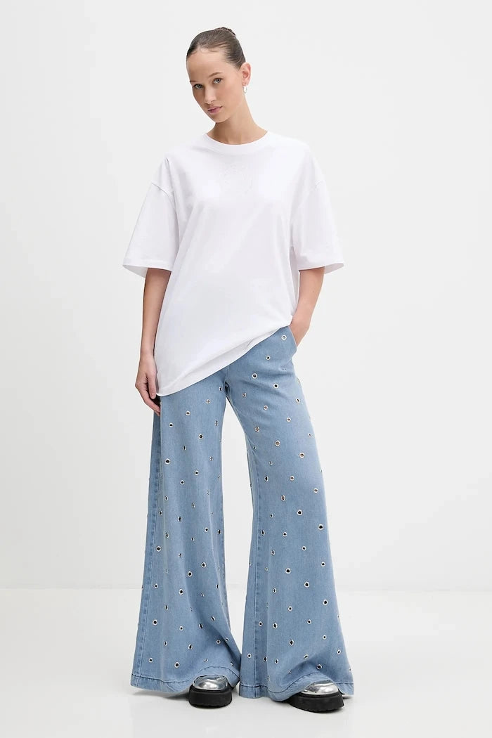 Памучна тениска Hugo Blue Oversized _Tee_B_9