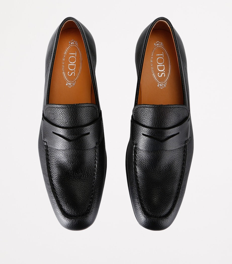 Grained Leather Mocassino Loafers