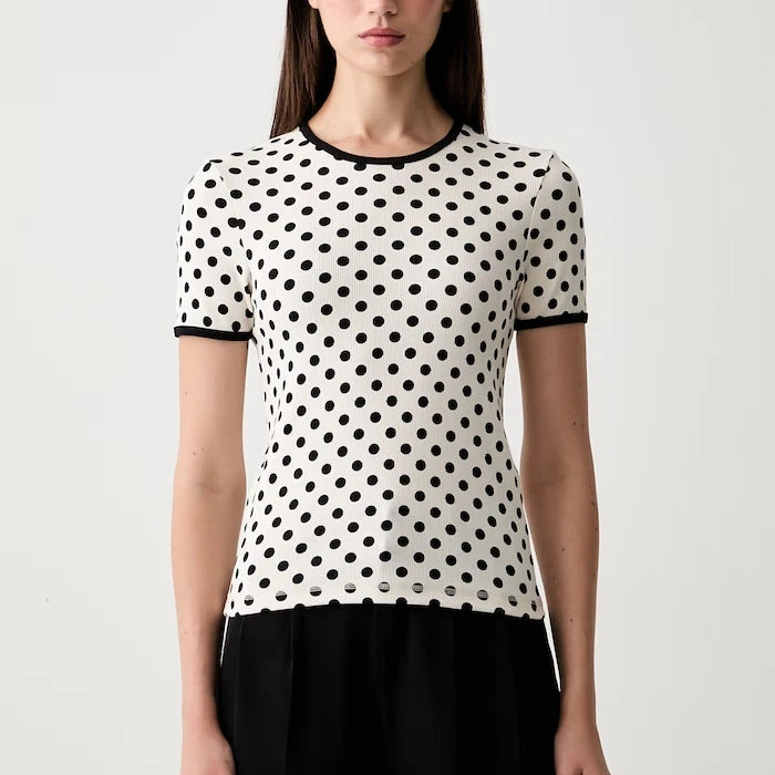 Marimekko pamuk ve elastanlı kadın tişörtü