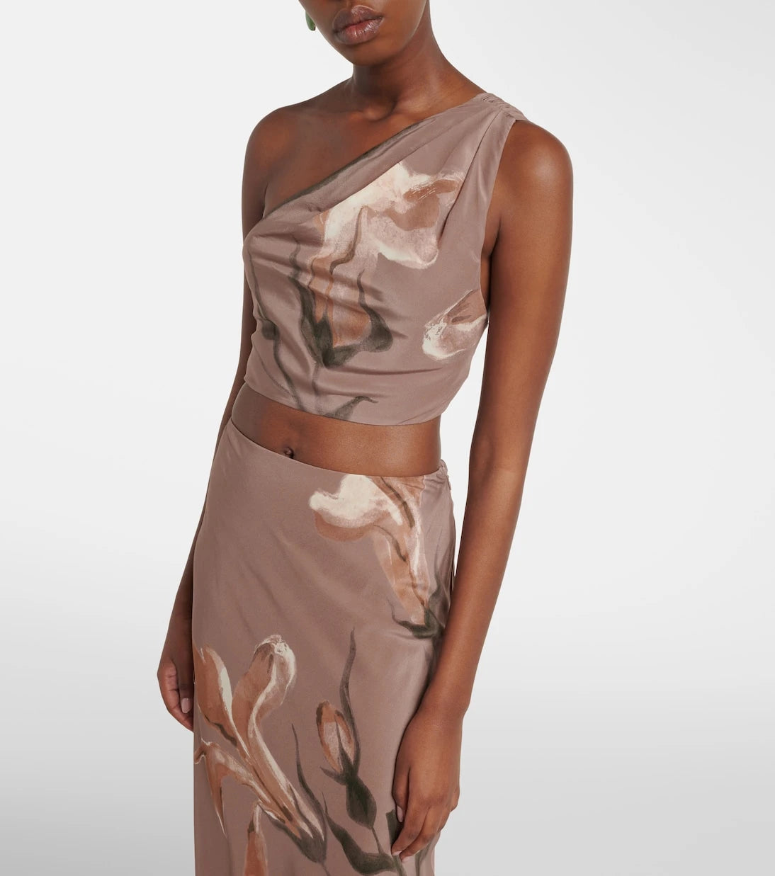 SIR - Azaliea floral silk crop top