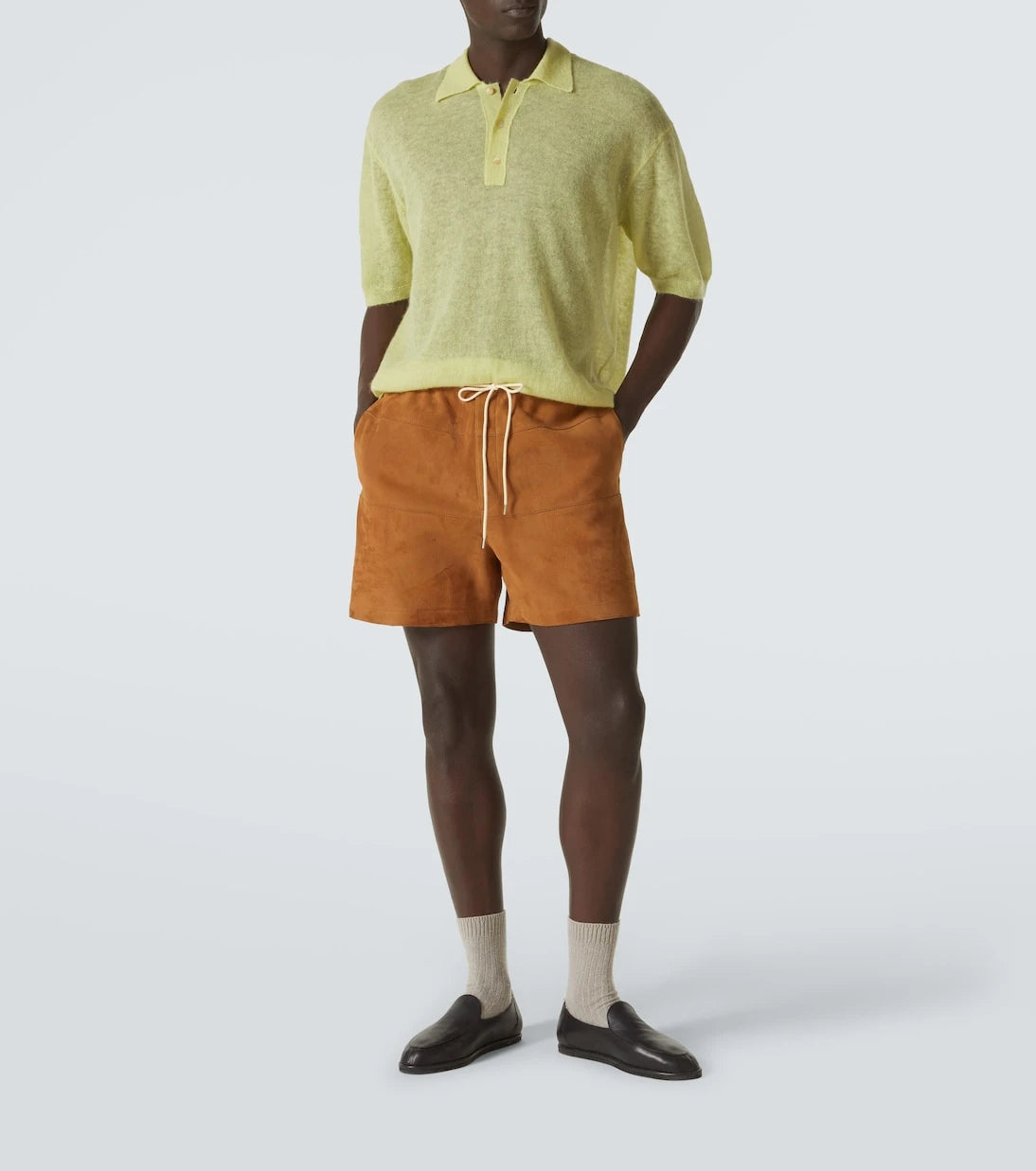 Auralee - Mohair-blend polo sweater