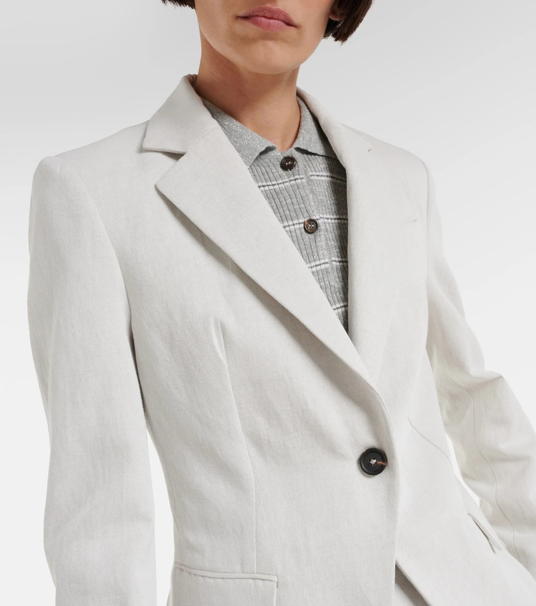 Brunello Cucinelli - Pamuk ve keten blazer ceket