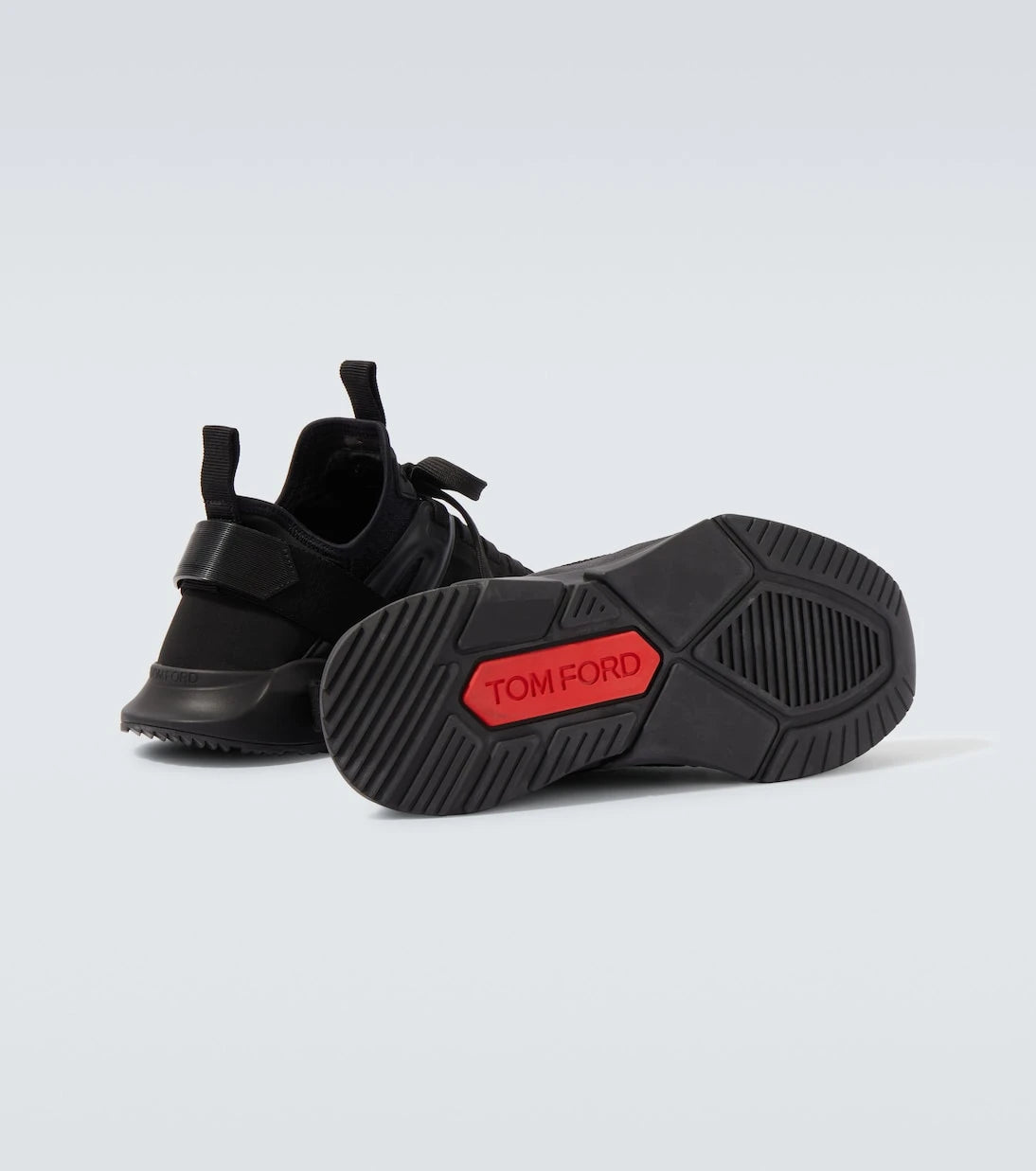 Tom Ford - Jago leather-trimmed sneakers