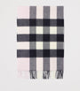 Pink Cashmere Check Scarf