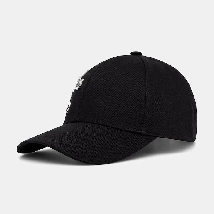 Karl Lagerfeld шапка с козирка дамска от памук IKON
