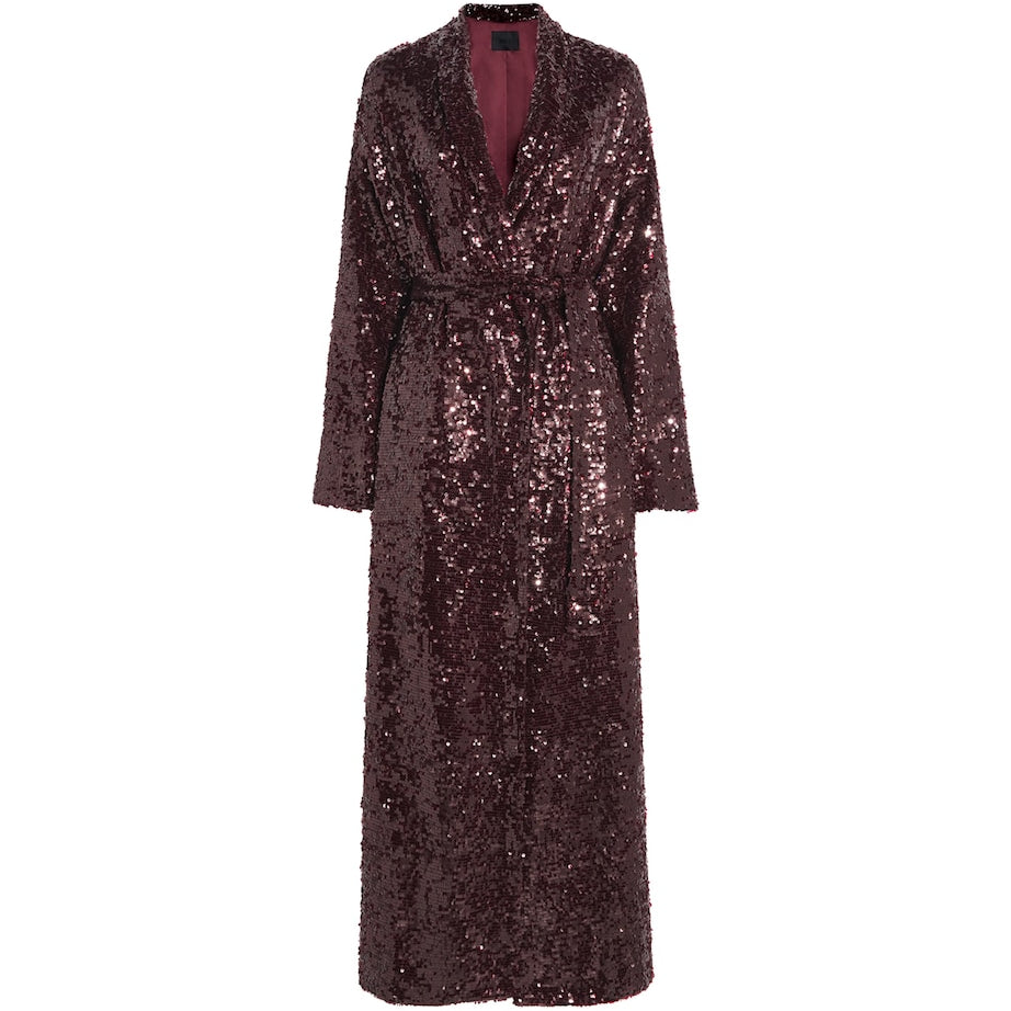 Purple Sequinned Coat