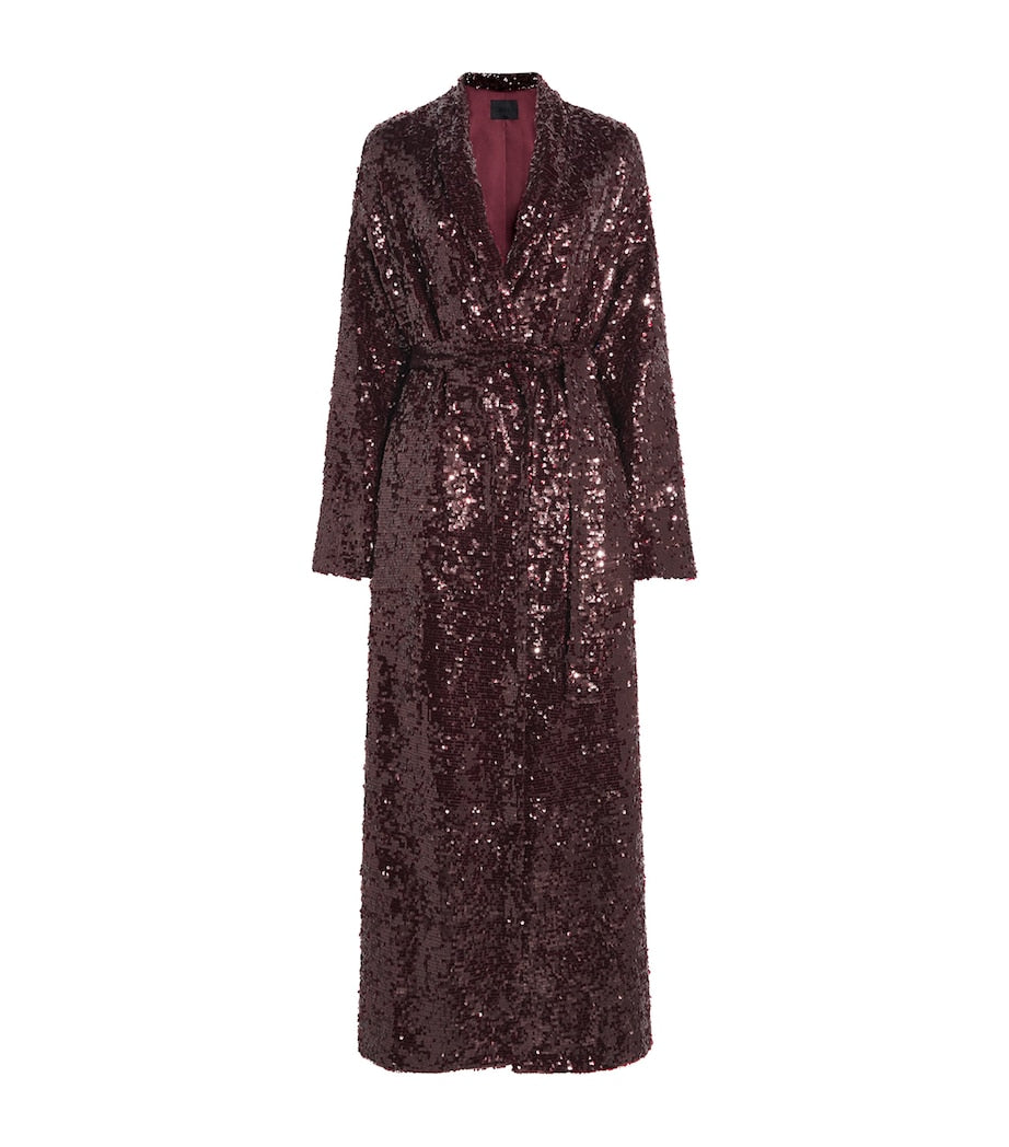 Purple Sequinned Coat