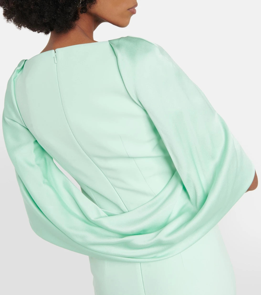 Safiyaa - Caped crêpe gown