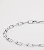 Small White Gold Santos de Cartier Chain Bracelet