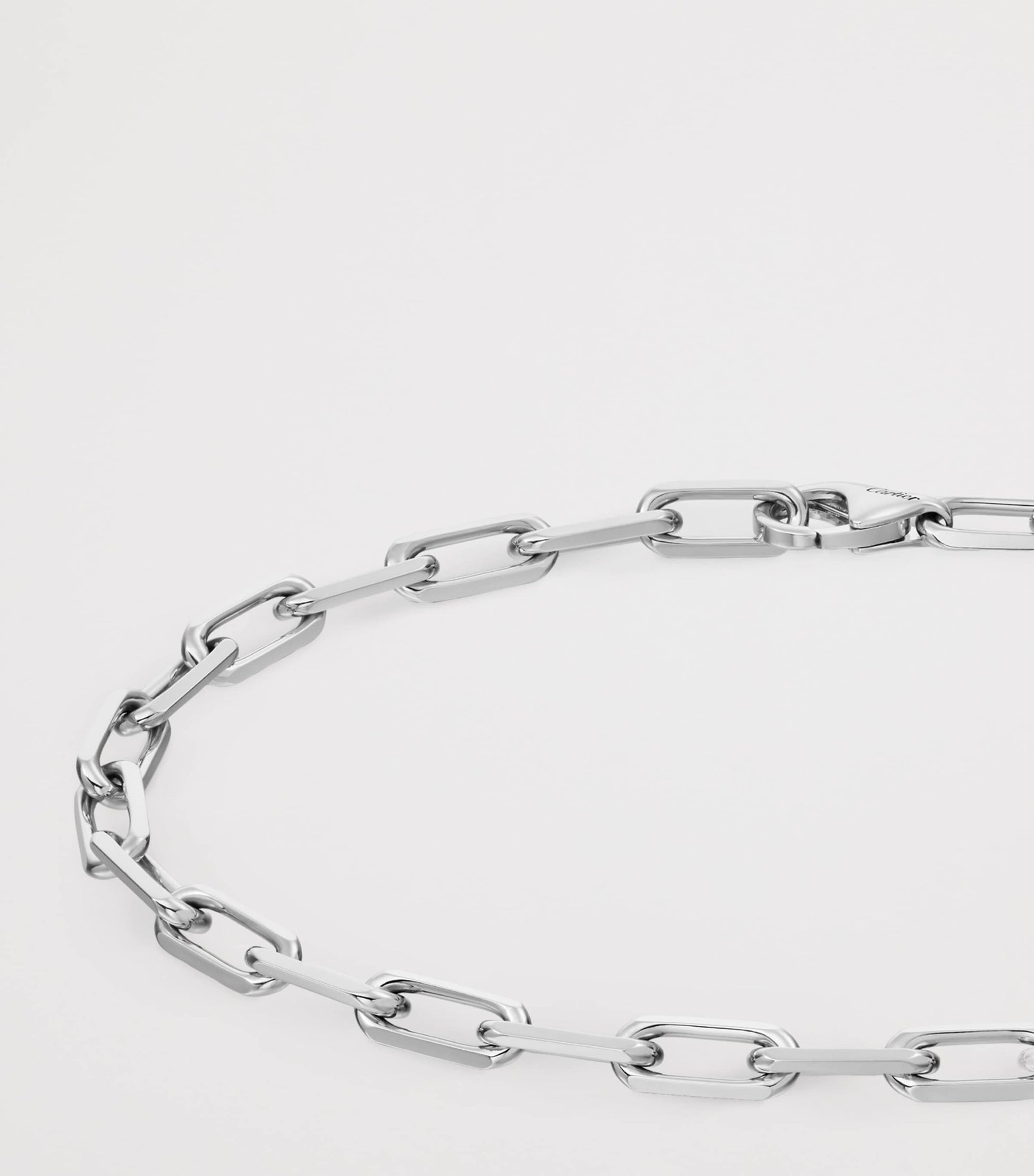 Small White Gold Santos de Cartier Chain Bracelet