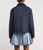 Claudie Pierlot Blue Waxed Cotton Parka