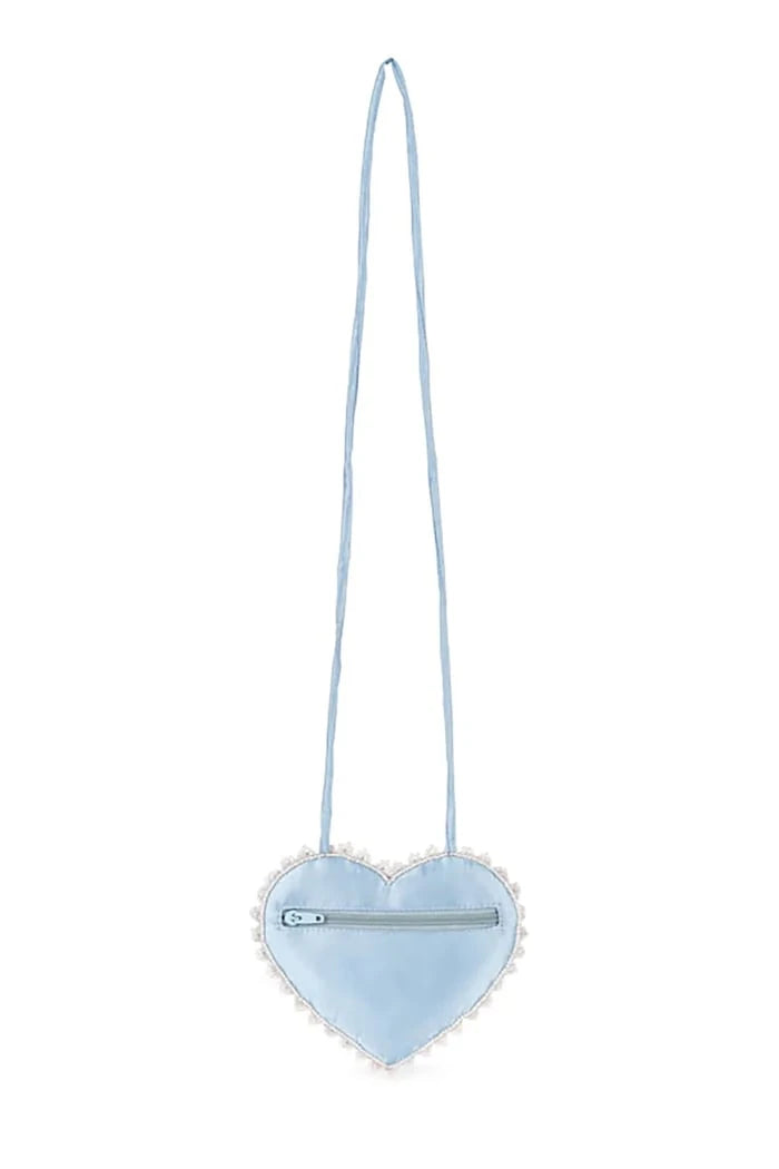 Konges Sløjd чанта crossbody за деца BEADED HEART MINI PURSE
