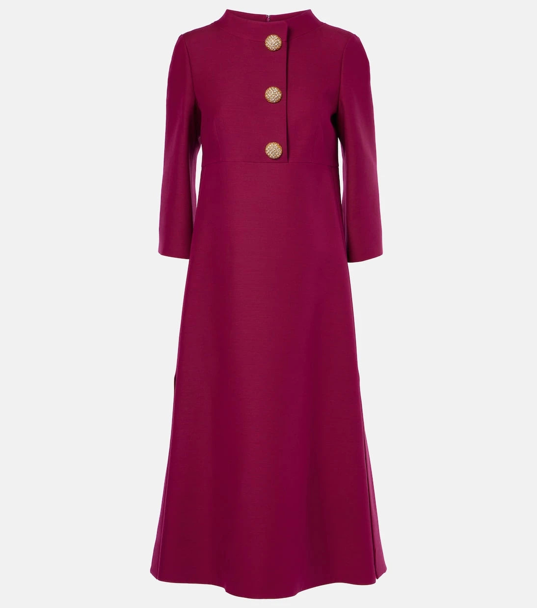 Valentino - Embellished Crepe Couture midi dress