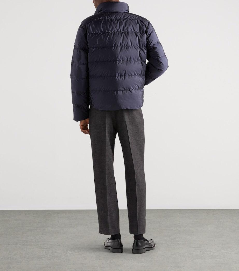 Prada Blue Re-Nylon Puffer Jacket