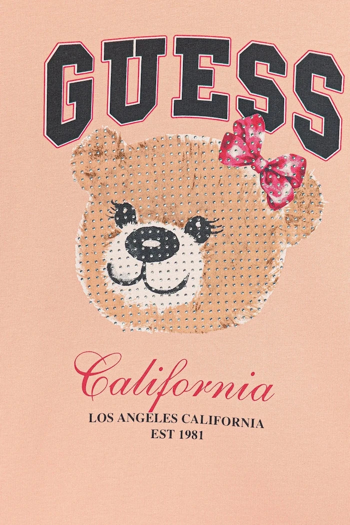 Çocuk pamuklu sweatshirt Guess