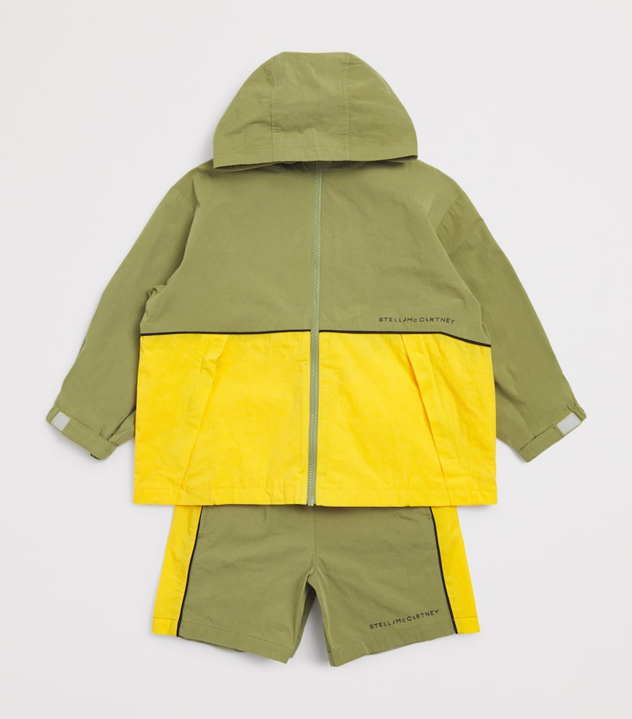 Stella McCartney Kids Colour Block Hooded Raincoat (3-14 Years)
