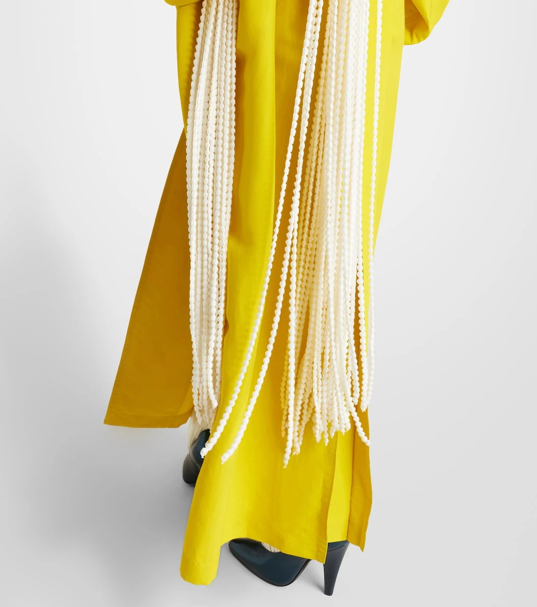 Alaïa - Beaded fringed scarf