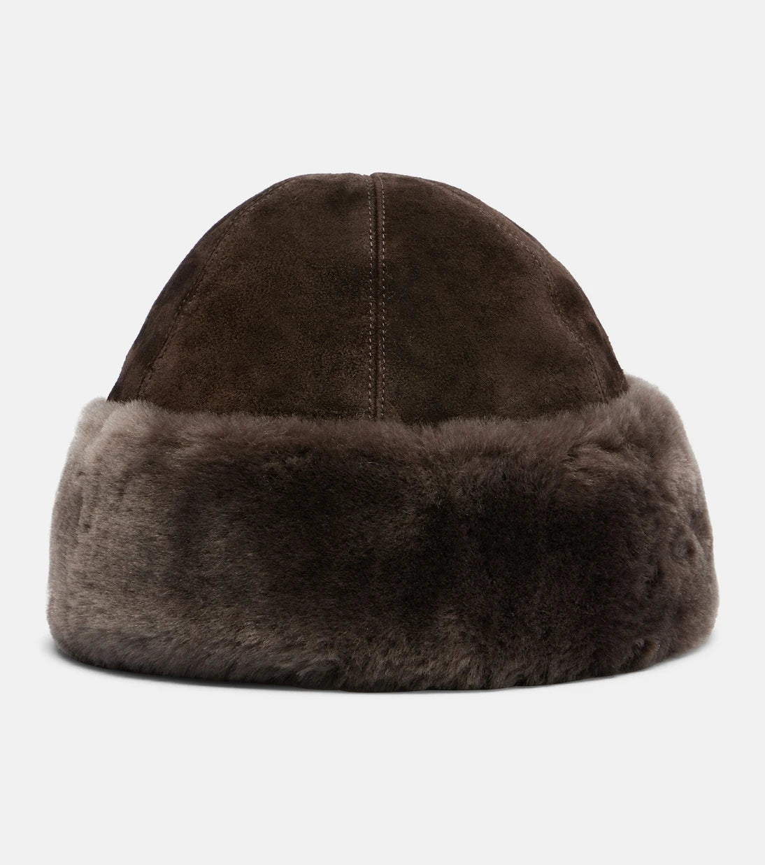Nour Hammour - Toki suede and shearling hat
