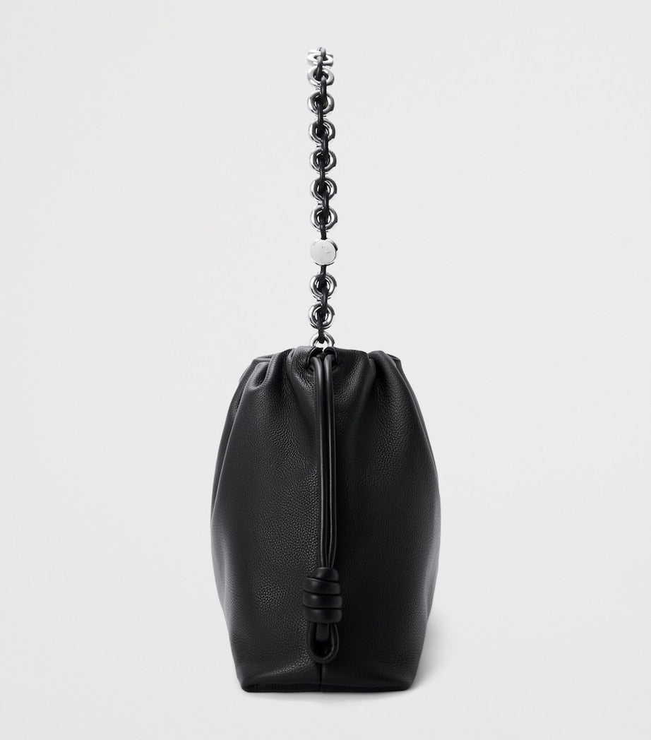 Large Leather Flamenco Shoulder Bag