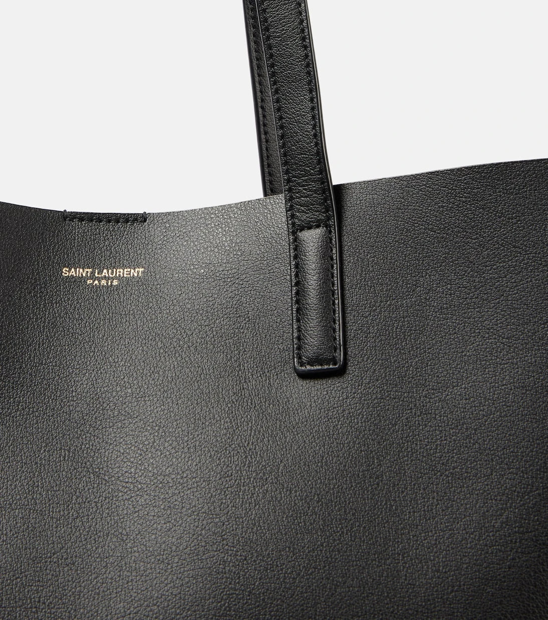 Saint Laurent - Shopping E/W leather tote bag