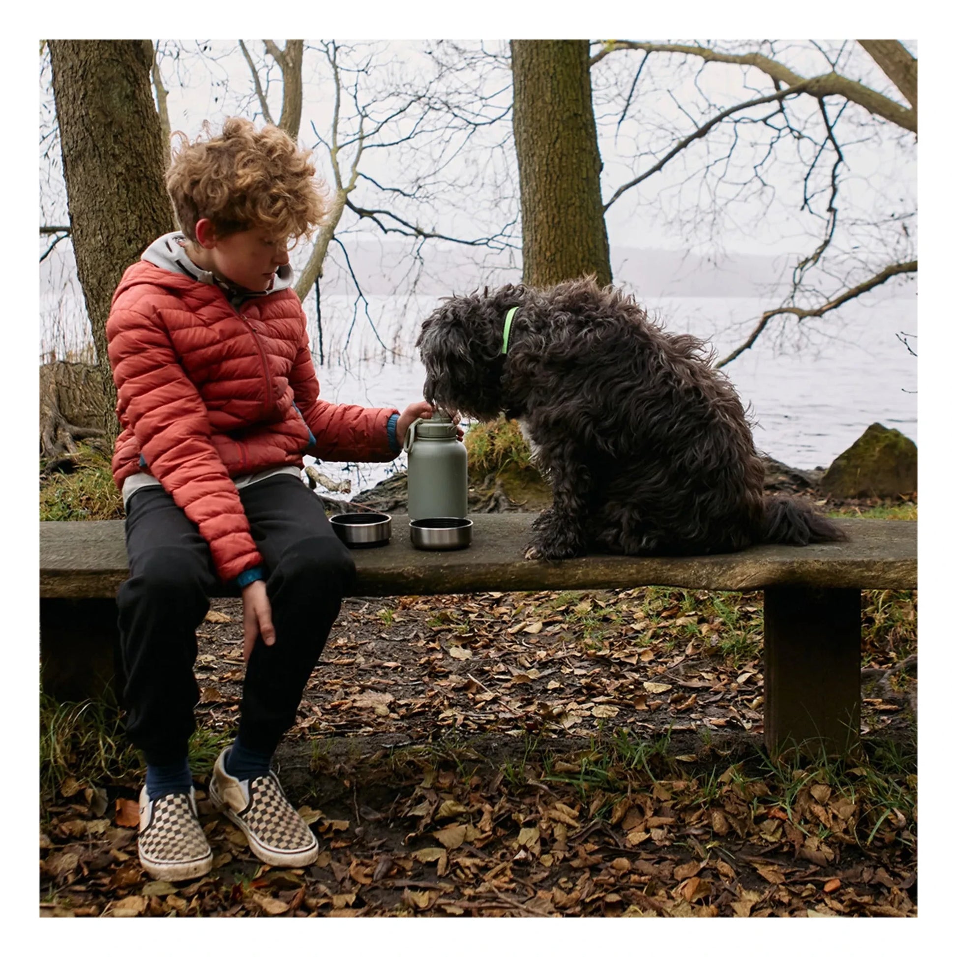 Haps Nordic - Haps Go dog bottle - 900 ml | Mint Green