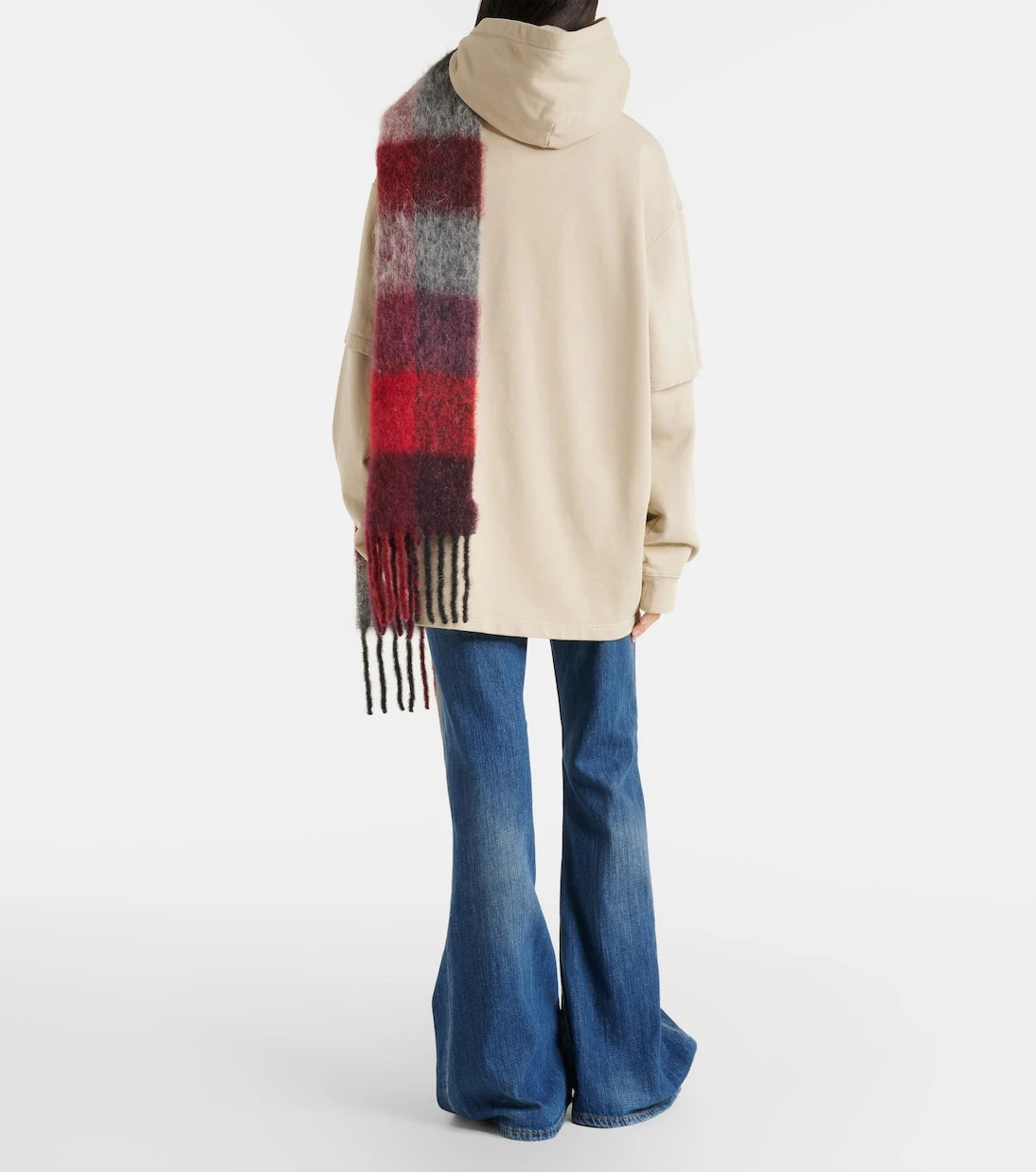 Acne Studios - جينز واسع بوهيمي متضرر 2025F