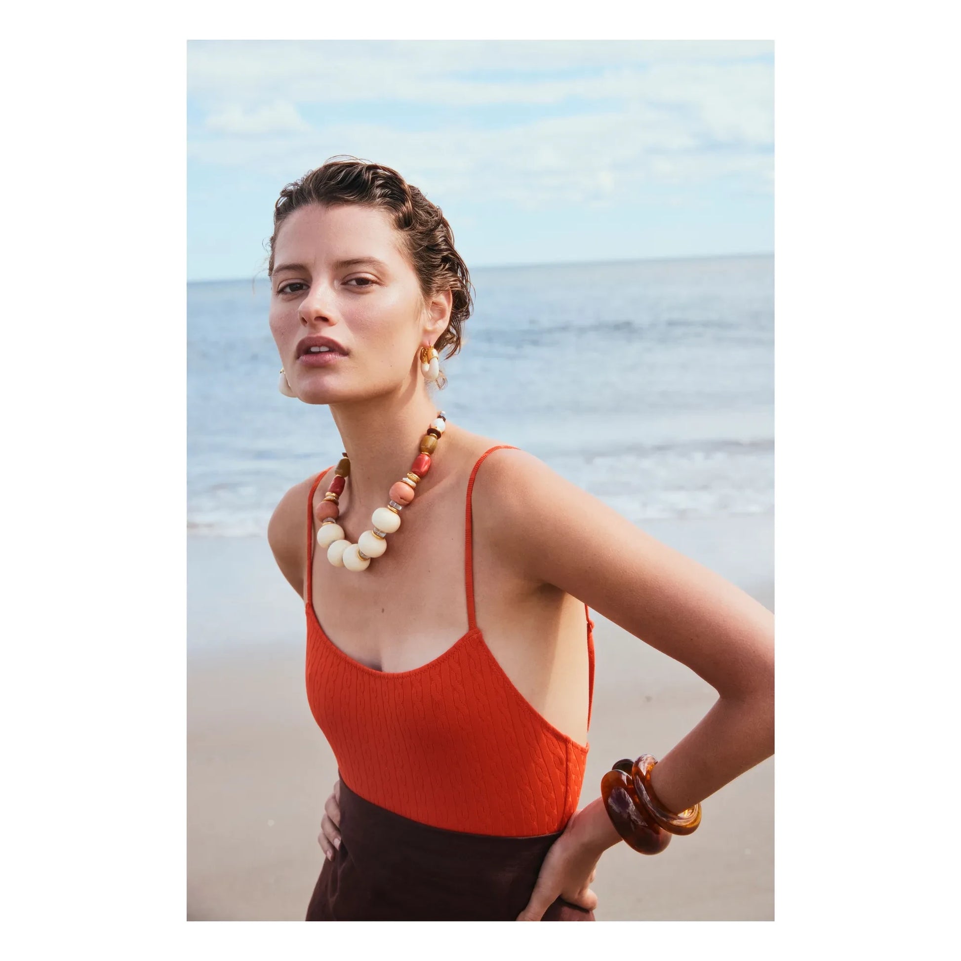 Lizzie Fortunato - Bow bracelet | Brown